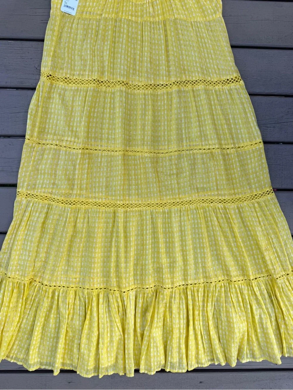Free People Intimately  Yellow Maxi Dress